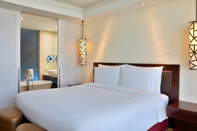 غرفة ديلوكس بسرير مزدوج بإطلالة على المدينة، فندق برج رافال(JW Marriott Hotel Riyadh) 1/7