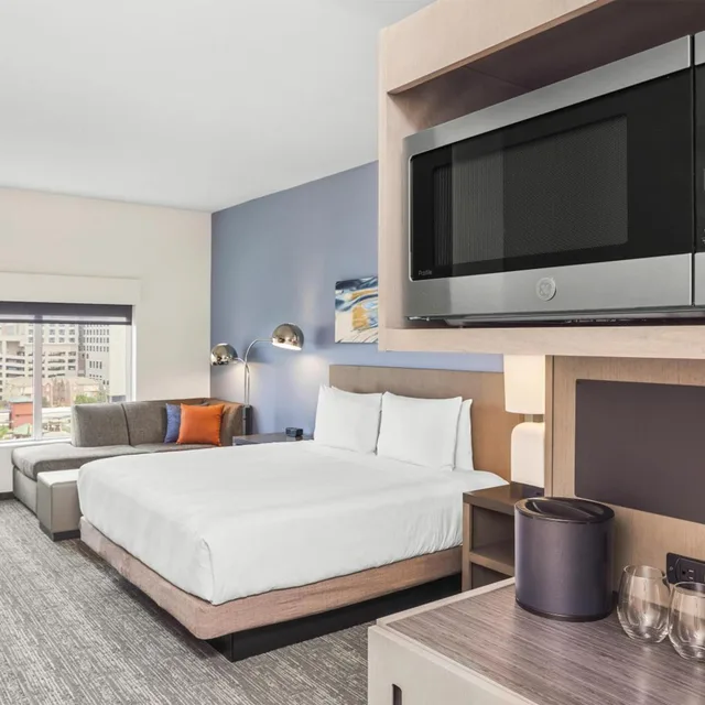 Studio, Suite, King Bed, Sofa, Kitchen, Hyatt House Houston Medical Center 1/2