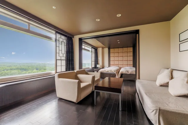 غرفة ديلوكس بسريرين منفصلين مع أريكة، Sapporo Kitahiroshima Classe Hotel 5/10