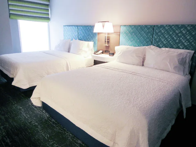 جناح بسريرين مزدوجين مع أريكة، Hampton Inn Suites Newtown 5/10