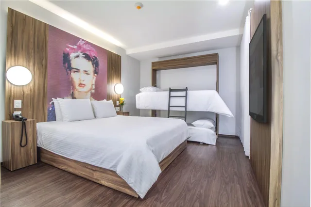 غرفة عائلية رباعية، Ikonik Hotel Puebla 2/5