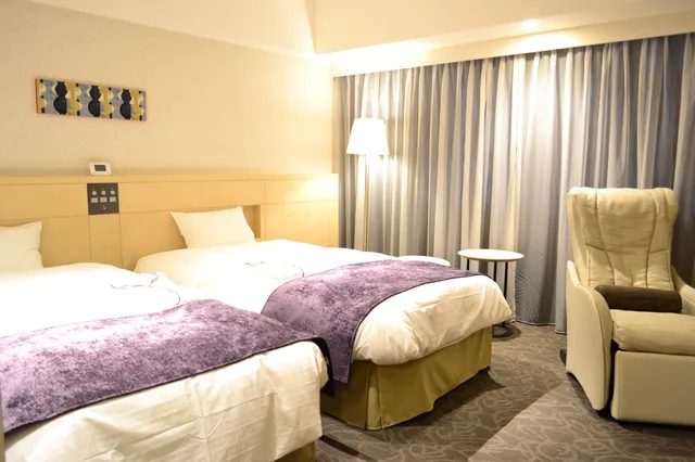 Relax, Twin Beds, Main Building، DAIWA ROYNET HOTEL MATSUYAMA 3/7