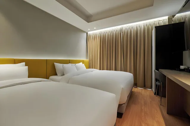 غرفة ديلوكس بسريرين مزدوجين بإطلالة على المدينة، 88 Hotel 1/1
