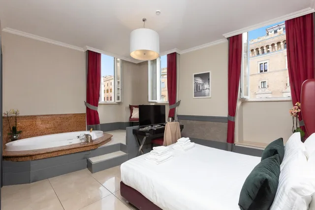 غرفة ديلوكس بسرير مزدوج بحوض استحمام، Hotel Castellino Roma 2/9