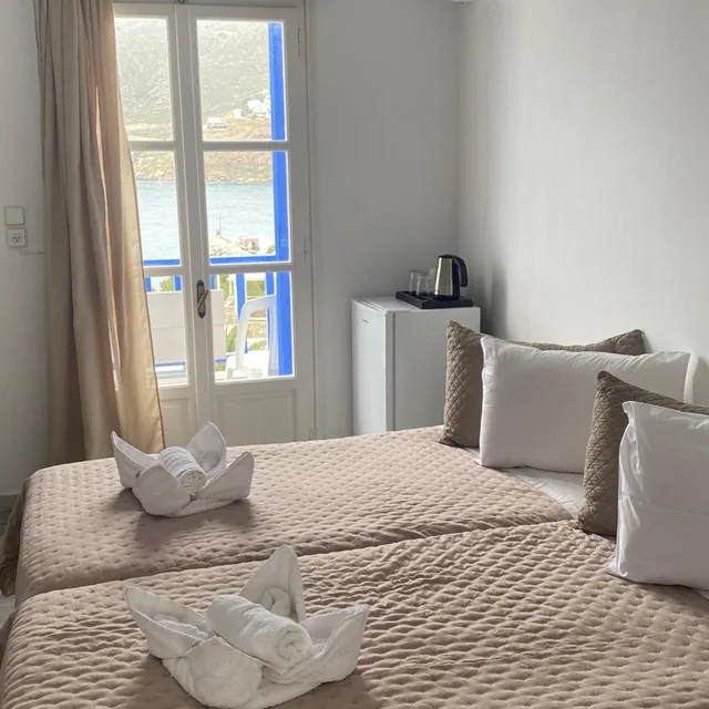 غرفة بسرير مزدوج بإطلالة على البحر، Hotel Pelagos 7/10