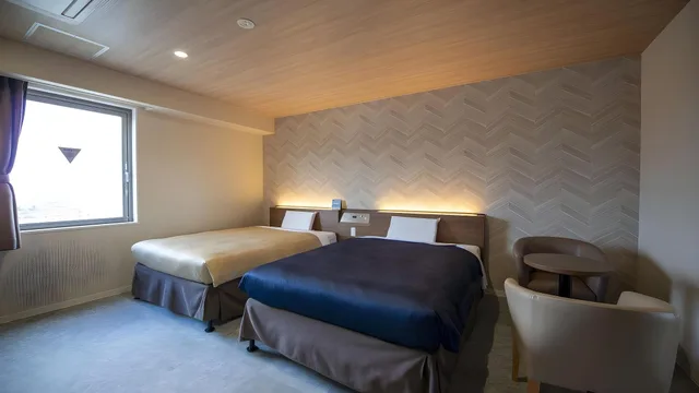 غرفة قياسية بسريرين مزدوجين للمدخنين، Hotel New Gaea Nishikumamoto Ekimae 1/2