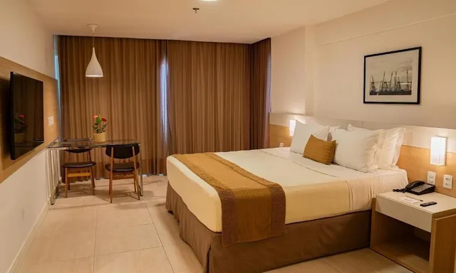 غرفة بسرير مزدوج أو سريرين منفصلين بإطلالة على البحر، Gran Mareiro Hotel 3/10