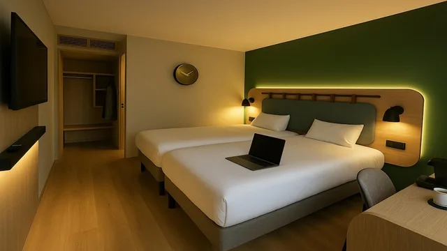 غرفة قياسية بسريرين منفصلين، Campanile Clermont Ferrand Riom 1/9