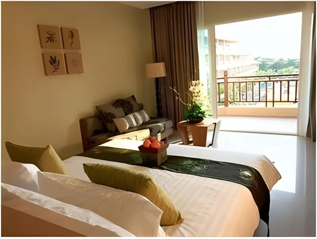 غرفة ديلوكس بسرير مزدوج بإطلالة على البحر، The Heritage Pattaya Beach Resort 1/1