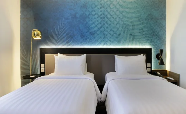 غرفة ديلوكس بسريرين منفصلين للمدخنين، Swiss-Belinn Airport Surabaya 4/4