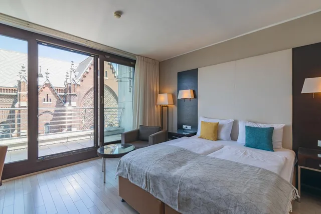 غرفة ديلوكس بسرير مزدوج بشرفة، Lions Garden Hotel 6/10