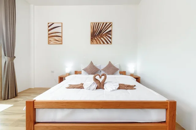 غرفة بسرير كينج بإطلالة على الحديقة، Amadha Villas Retreat 4/6