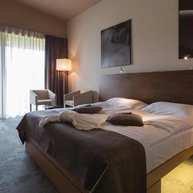 غرفة قياسية بسرير مزدوج أو سريرين منفصلين بإطلالة على المسبح، Sotelia Hotel 4/10