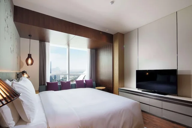 جناح ديلوكس بغرفة نوم واحدة، Hilton Garden Inn Zhuhai Hengqin 1/4