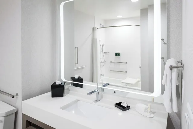 جناح بسرير كينج مع أريكة لذوي الإعاقة، Courtyard Houston Heights I 10 2/2