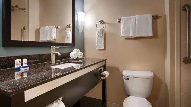 غرفة قياسية بسرير كينج لذوي الإعاقة، Spark by Hilton Houston Bush Intercontinental Airport 3/4