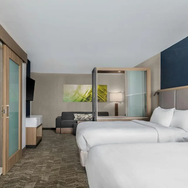 جناح بسريرين كوين مع سرير سحّاب إضافي مع أريكة لذوي الإعاقة، SpringHill Suites by Marriott Holland 1/5