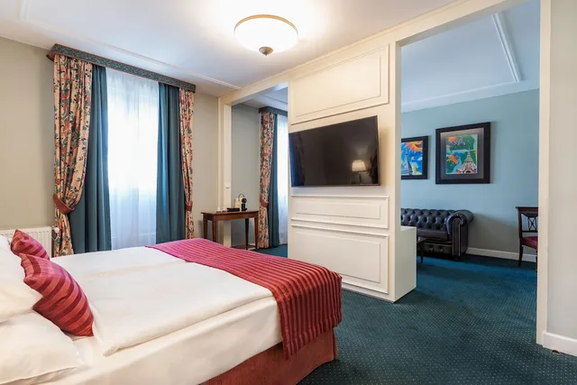 غرفة ديلوكس بسريرين منفصلين مع أريكة، Hotel Liberty Prague 1/7
