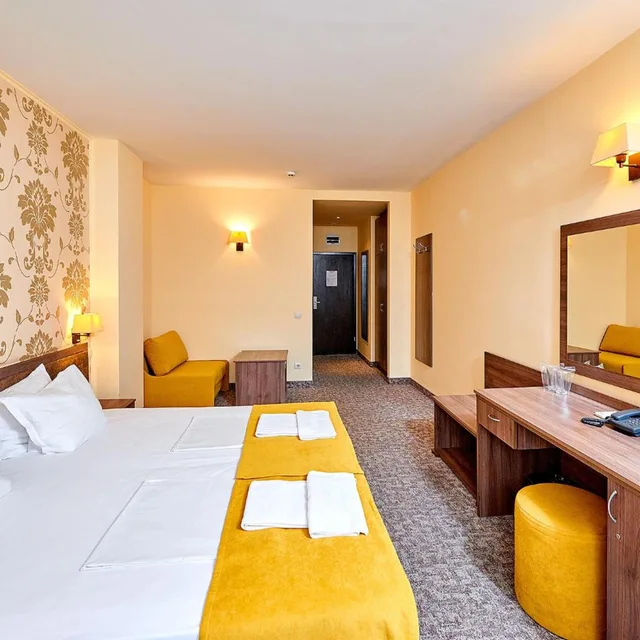 غرفة بسرير مزدوج أو سريرين منفصلين، Hotel Forum 4/10
