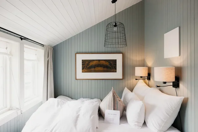 كابينة بسرير كوين بإطلالة على المرفأ، Nusfjord Arctic Resort 3/5