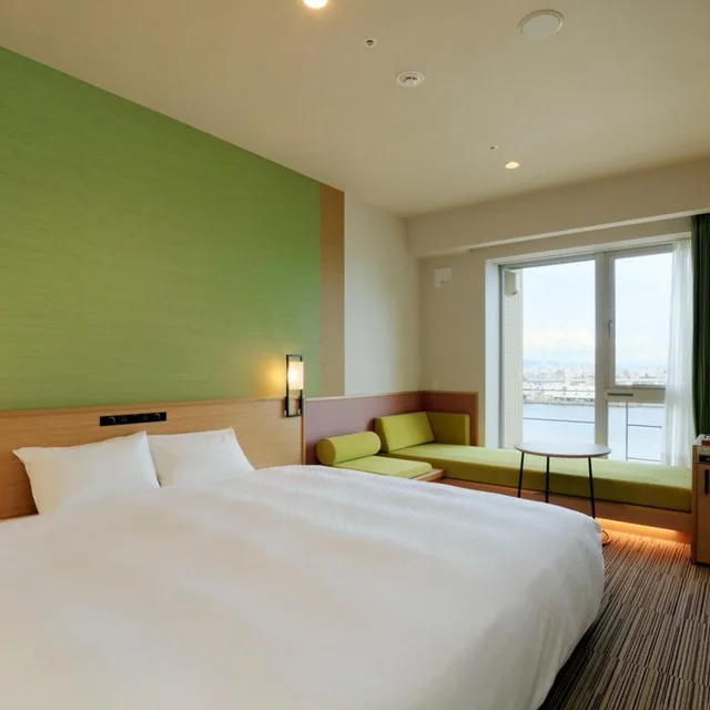 غرفة سوبيريور بسرير كينج بإطلالة على النهر في طابق مرتفع، The Singulari Hotel And Skyspa At Universal Studios Japan 1/8