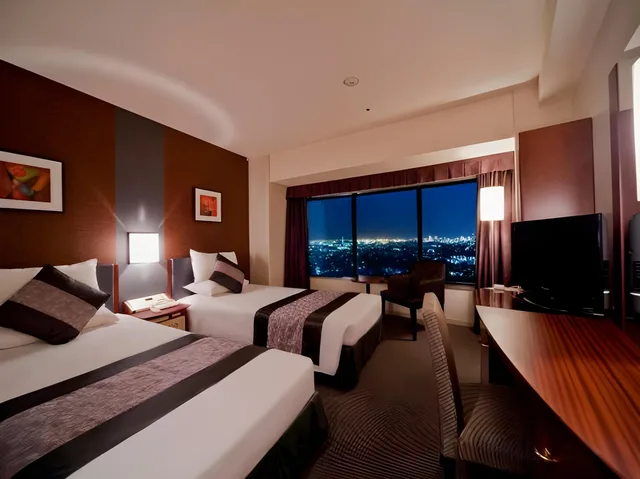غرفة بسريرين منفصلين للمدخنين، Shin Yokohama Prince Hotel 1/1