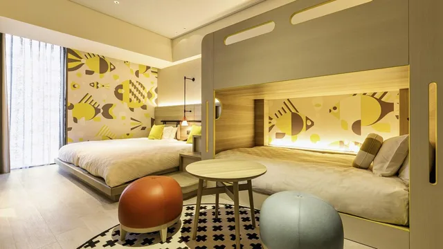 غرفة عائلية بسريرين منفصلين وسرير بطابقين، Tokyo Bay Shiomi Prince Hotel 1/1