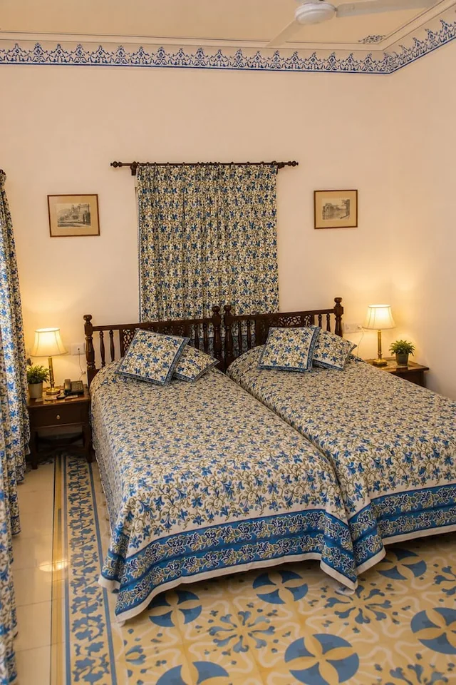 غرفة ديلوكس بإطلالة على الحديقة، Welcomeheritage Bijayniwas Palace 4/8