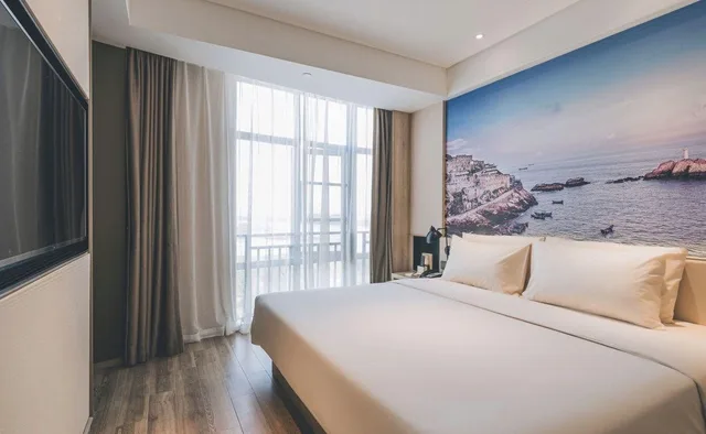 غرفة تنفيذية بسرير كينج بإطلالة على النهر، Atour Hotel (Ningbo Airport Yinzhou Avenue) 1/1