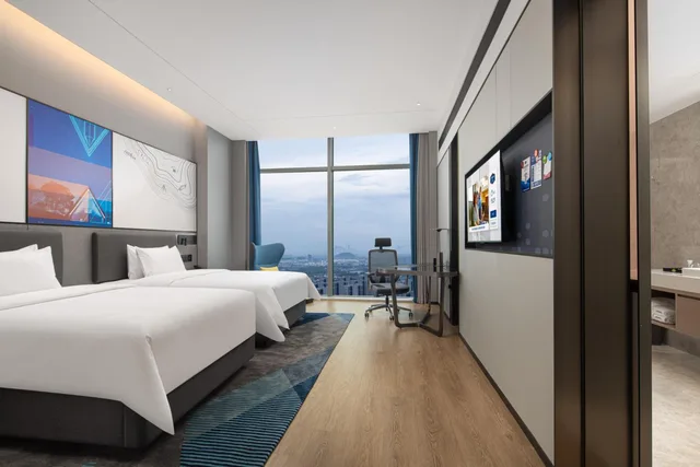 غرفة ديلوكس بسريرين منفصلين، Hampton by Hilton Hangzhou Liangzhu 1/4
