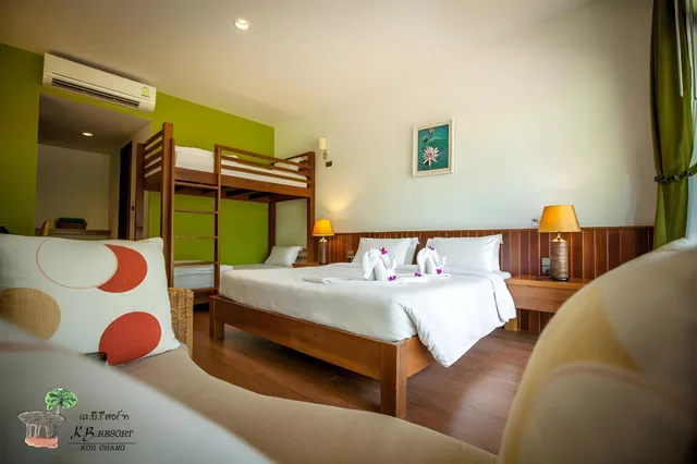 غرفة عائلية بسرير بطابقين وسرير كوين، K.B. Resort Koh Chang 1/2