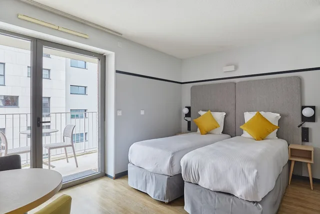 Studio, Double Bed, Balcony, Appart'hotel Odalys City - Lyon Centre Confluence 5/10