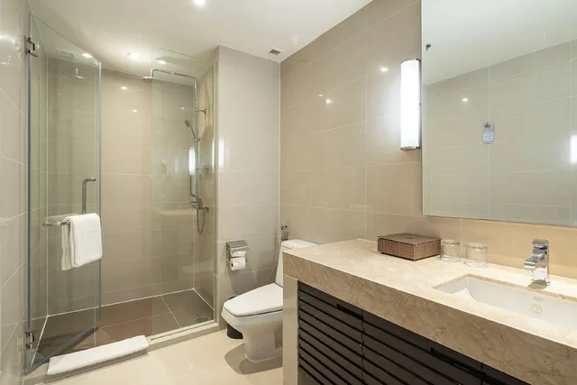جناح ديلوكس بسريرين مزدوجين بإطلالة على المدينة بغرفتي نوم، Marriott Executive Service Apartment Sathorn Vista 8/10