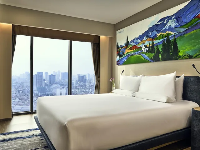 شقة تنفيذية بسرير كينج بإطلالة على المدينة، Novotel Hanoi Thai Ha 1/4