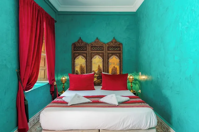 غرفة كلاسيكية بسرير كوين بإطلالة على الفناء، Riad Yamina 52 1/2