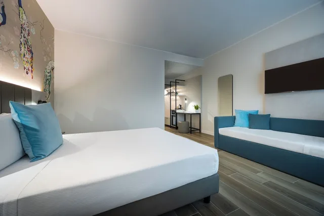 غرفة عائلية بسريرين كوين، iH Hotels Milano Centrale 6/8
