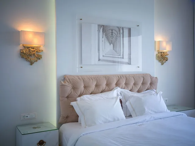 غرفة ديلوكس بسرير مزدوج بإطلالة على البحر، Royal Marmin Bay Boutique and Art Hotel 6/9