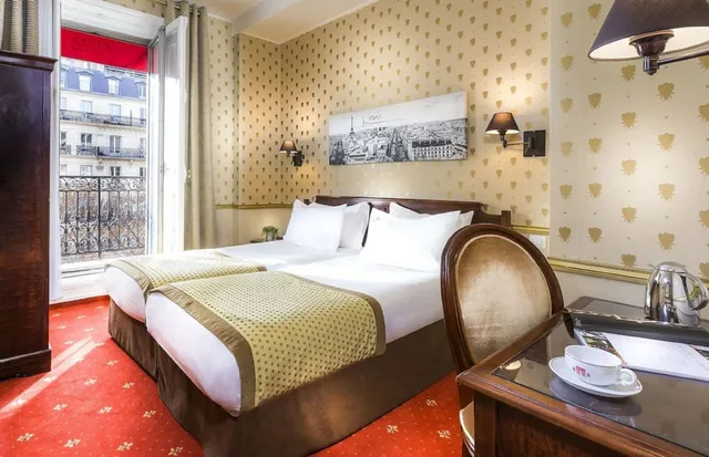 غرفة بسريرين منفصلين بإطلالة على المدينة، Hotel Belfast 6/9