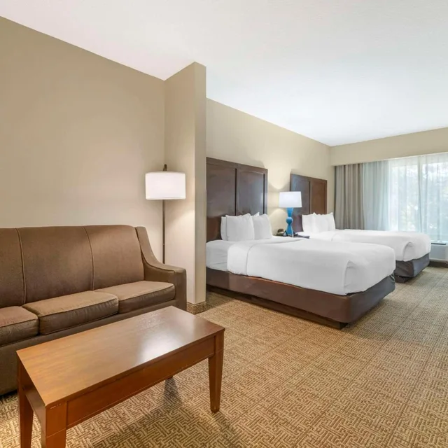 جناح ديلوكس بسريرين كوين، Comfort Suites Near Vancouver Mall 3/7