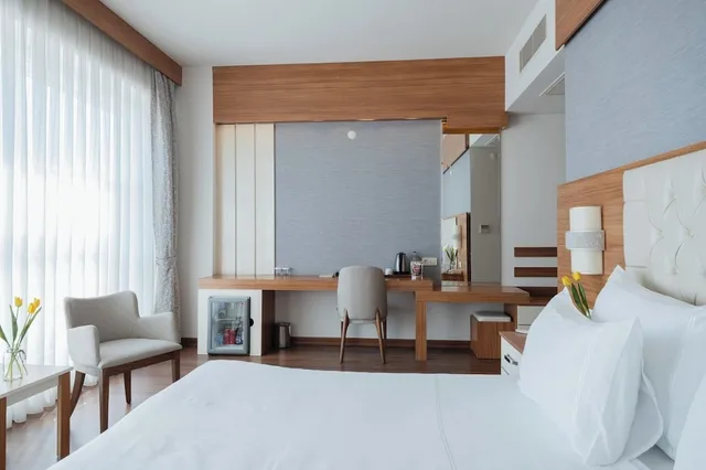 غرفة قياسية بسرير كينج بإطلالة على البحر مع أريكة، Parion Hotel 1/3