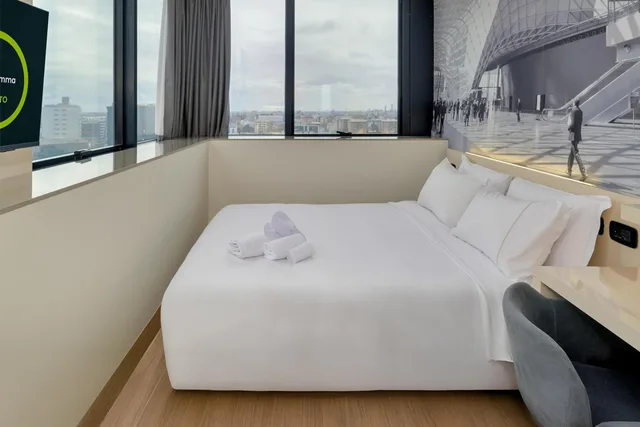 غرفة بسرير كوين بإطلالة، B&B Hotel Milano - Sesto 2/10