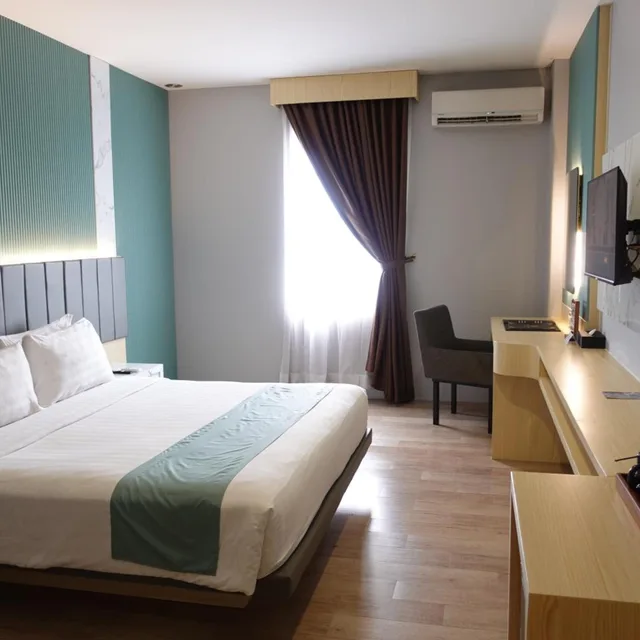 غرفة بسرير مزدوج أو سريرين منفصلين، Grand Kangen Hotel Urip Sumoharjo 5/10