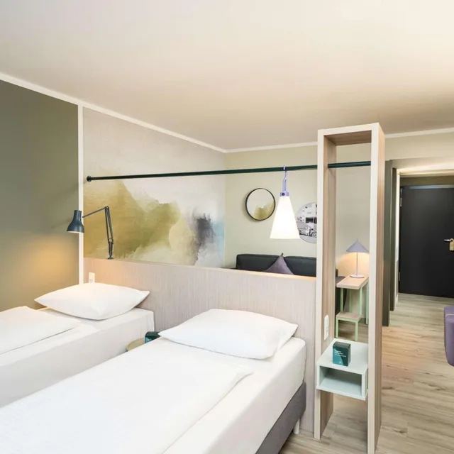 غرفة سوبيريور بسرير فردي، elaya Hotel Stuttgart Ludwigsburg, Trademark by Wyndham 1/2