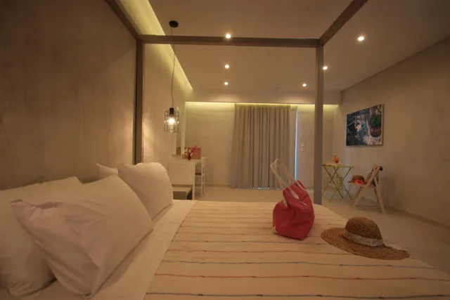 غرفة سوبيريور بسرير مزدوج أو سريرين منفصلين بإطلالة على البحر، Irina Beach Hotel 3/7