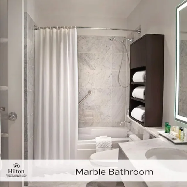 1 Bedroom, Suite, Corner, Hilton Toronto Markham Suites Conference Centre Spa 1/2
