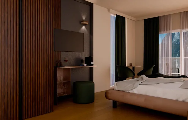 غرفة ديلوكس بسرير مزدوج أو سريرين منفصلين بشرفة، Hotel Kristal Palace 2/6
