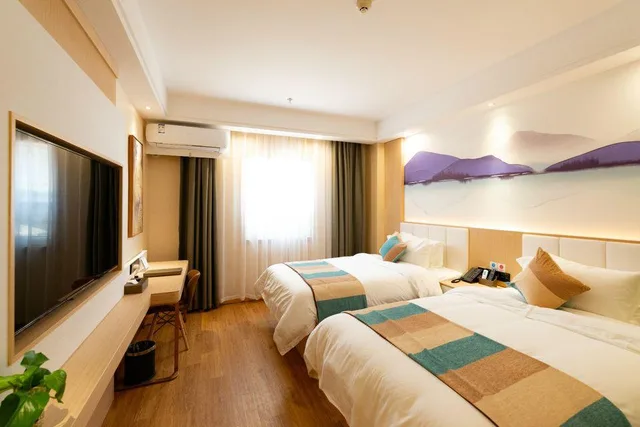 غرفة ديلوكس بسريرين منفصلين، VX Xuzhou Yunlong District Normal University Yunlong Mountain Scenic Spot Hotel 1/2