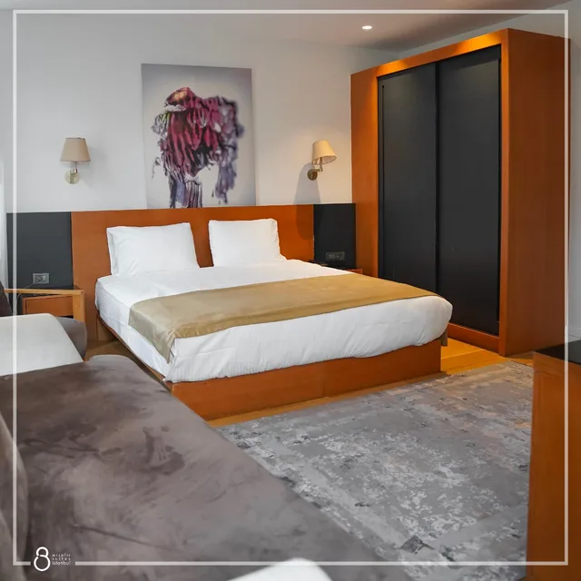 غرفة ديلوكس بسرير كينج، Misafir Suites 8 Istanbul. 1/3