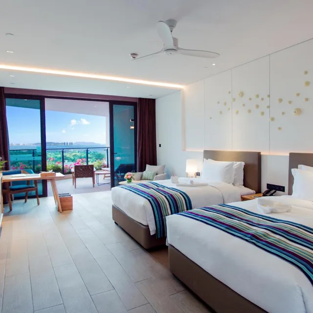 غرفة سوبيريور بسريرين منفصلين بإطلالة على البحر، Sanya Conifer Resort 3/5