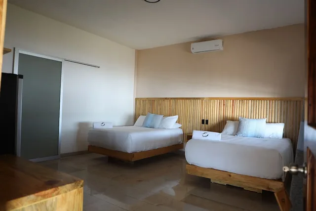غرفة قياسية بسريرين مزدوجين، Hotel Playa Zipolite 2/3